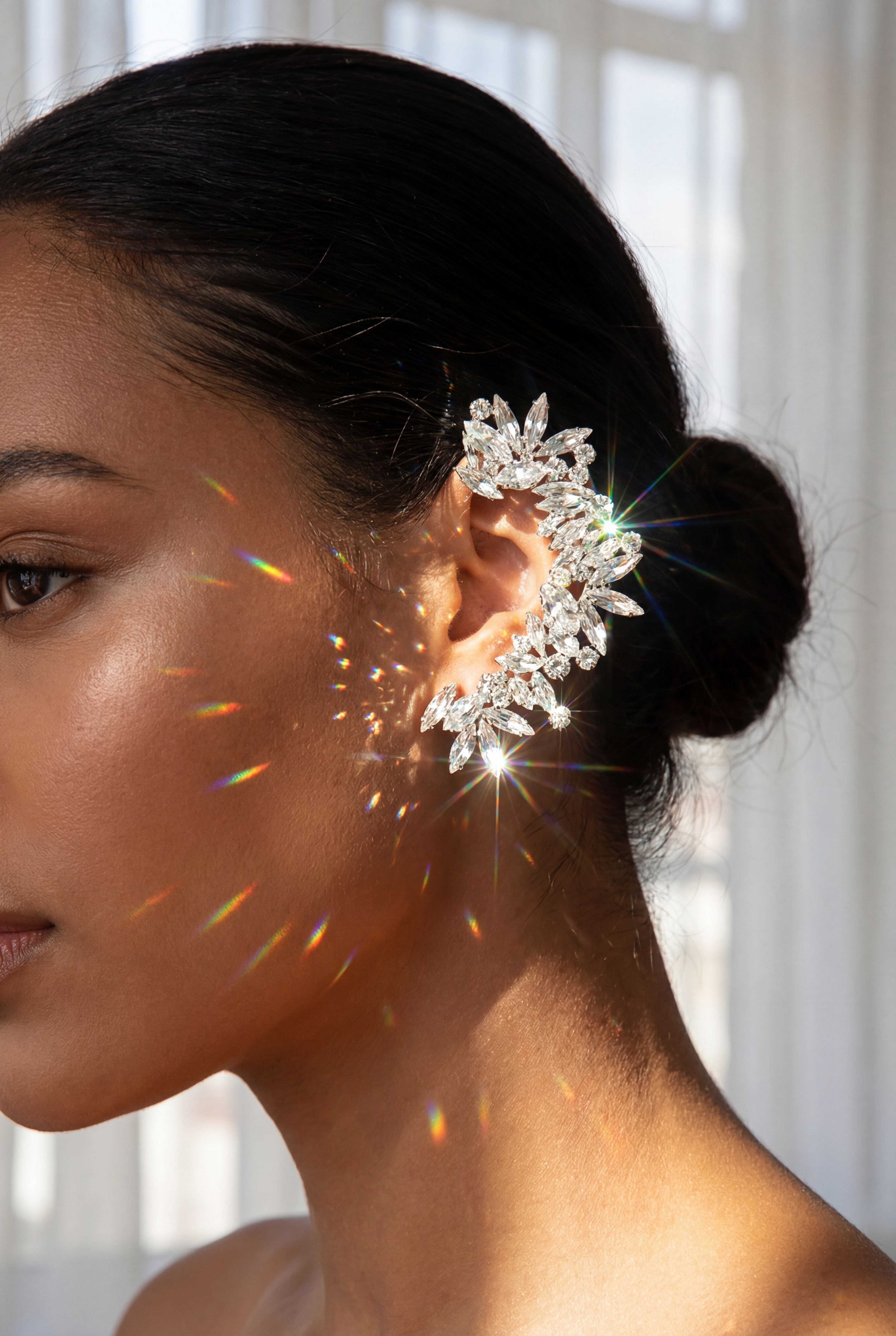 Rhinestone Ear Cuff — 1